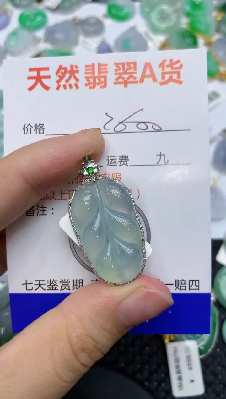 【闪购商品】翡翠颈饰18K金镶嵌1111111111
