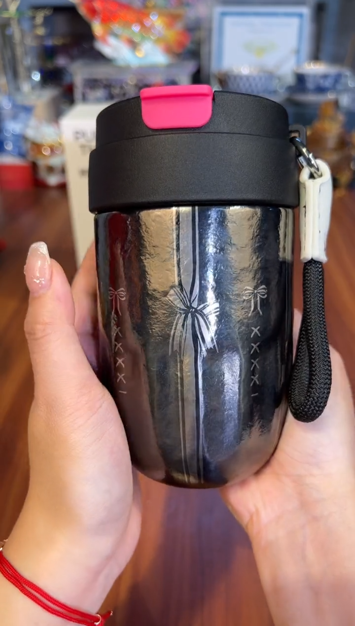 52天沏-独茗系列纯钛咖啡杯-黑色