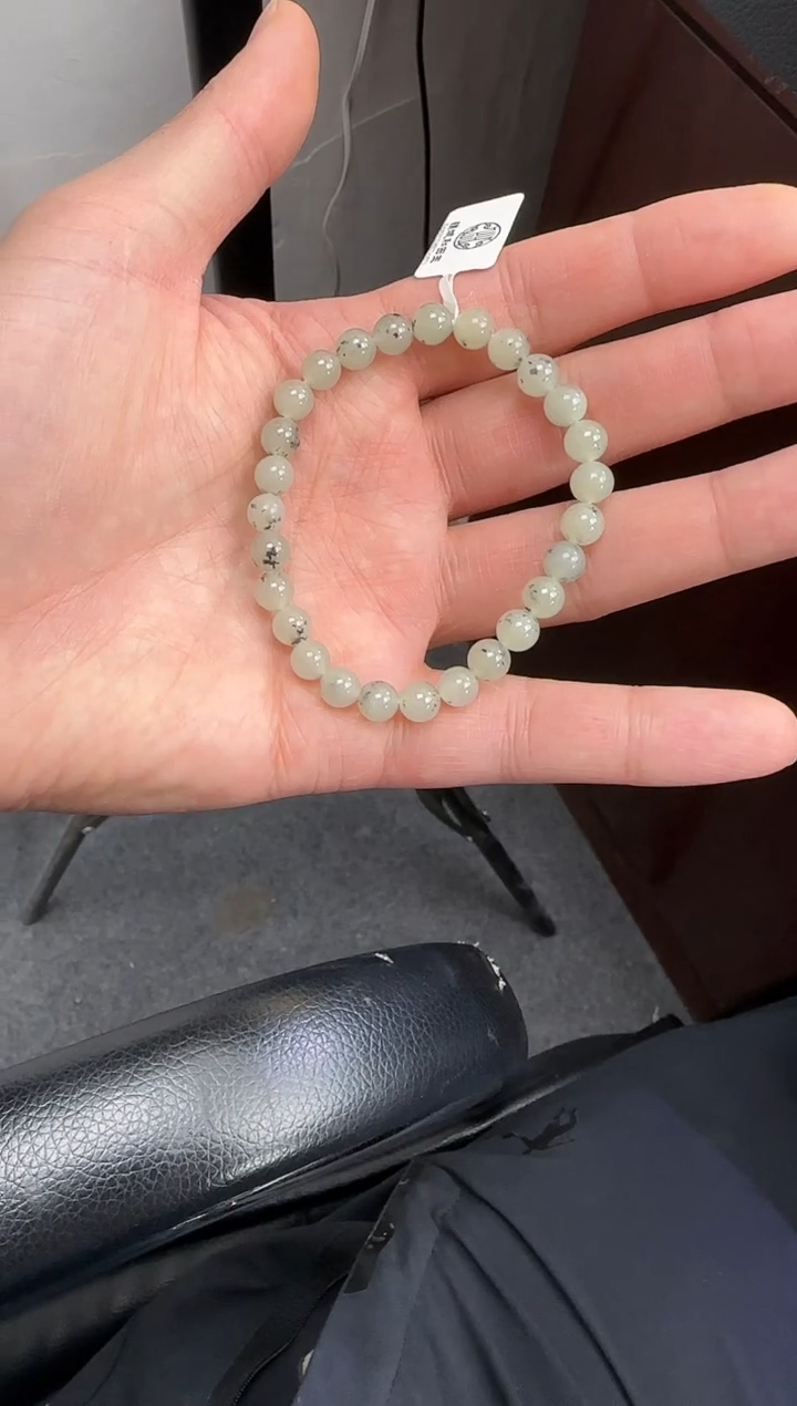 手链未镶嵌和田玉（糖玉）青花手链卡7（产地直发）