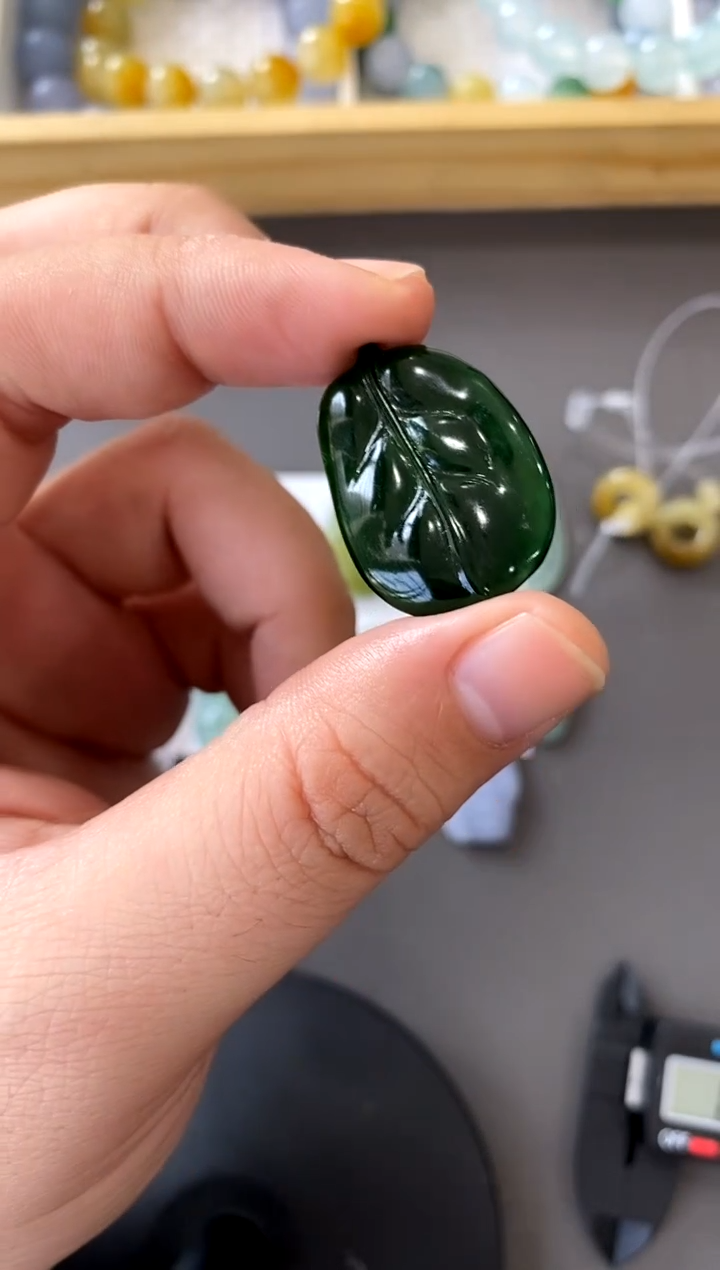 【闪购商品】定制翡翠未镶嵌叶子