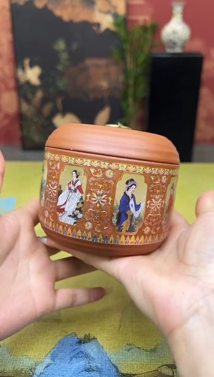 四大美人茶叶罐    