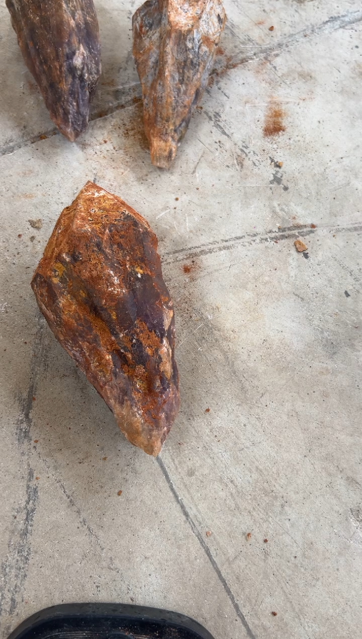 紫晶珠宝半成品未镶嵌c****屋天然紫水晶红泥骸骨