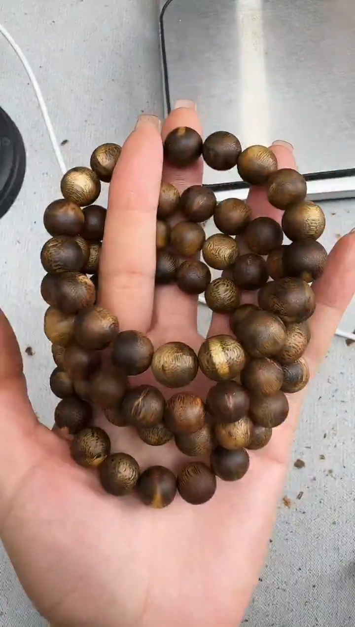 沉香手串1213紫罗兰圆珠单圈多样性发一