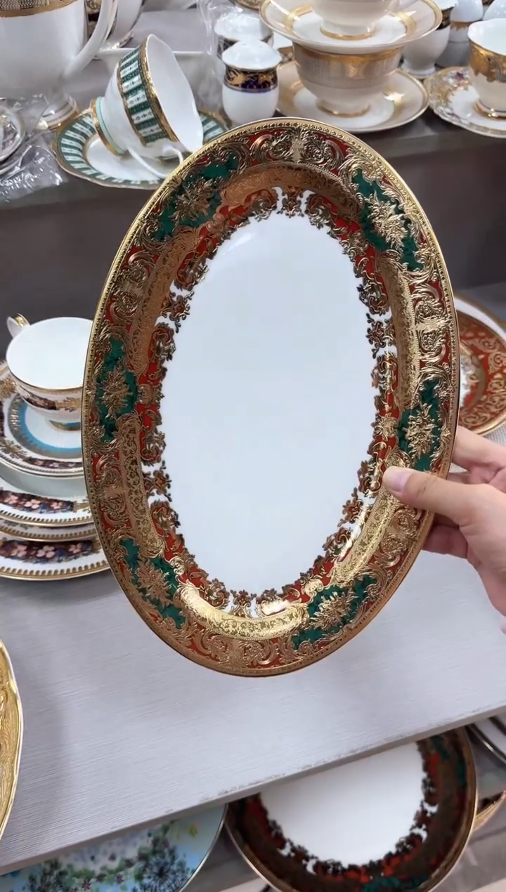 【闪购商品】瓷片14寸鱼盘 春节活动福利价