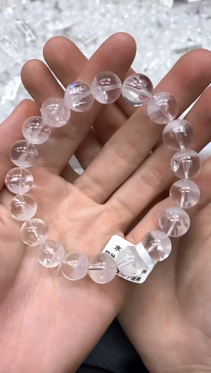未镶嵌手串水晶A15白幽灵11mm 