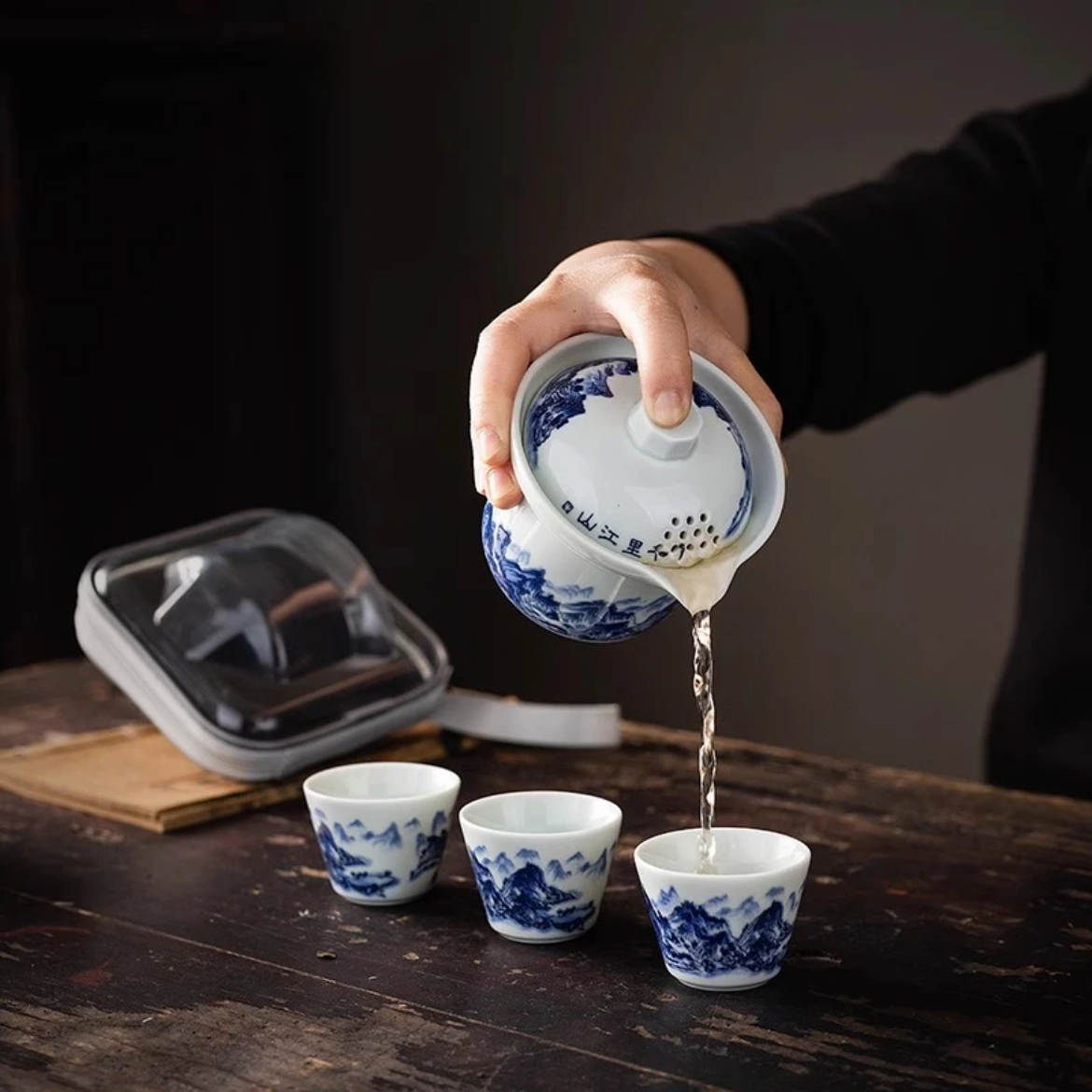 克克茶具 千里江山水-旅行茶具-3891