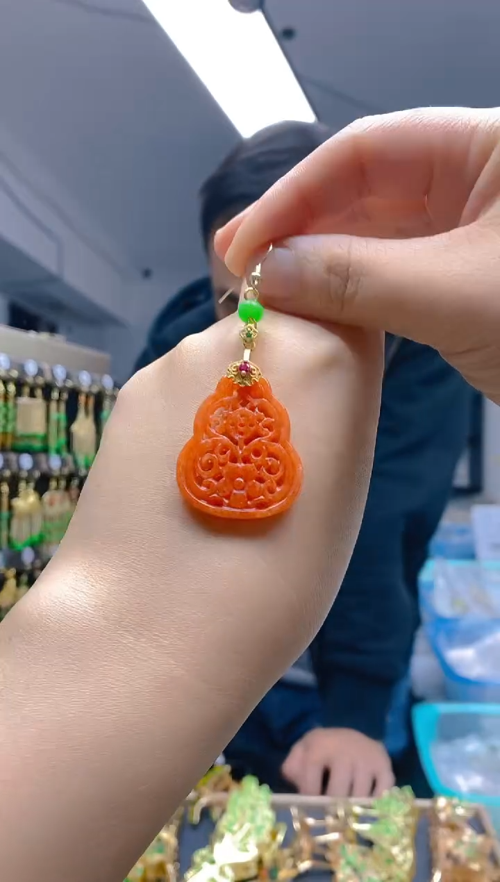 【闪购商品】翡翠耳饰合金0153翡翠耳钩一个