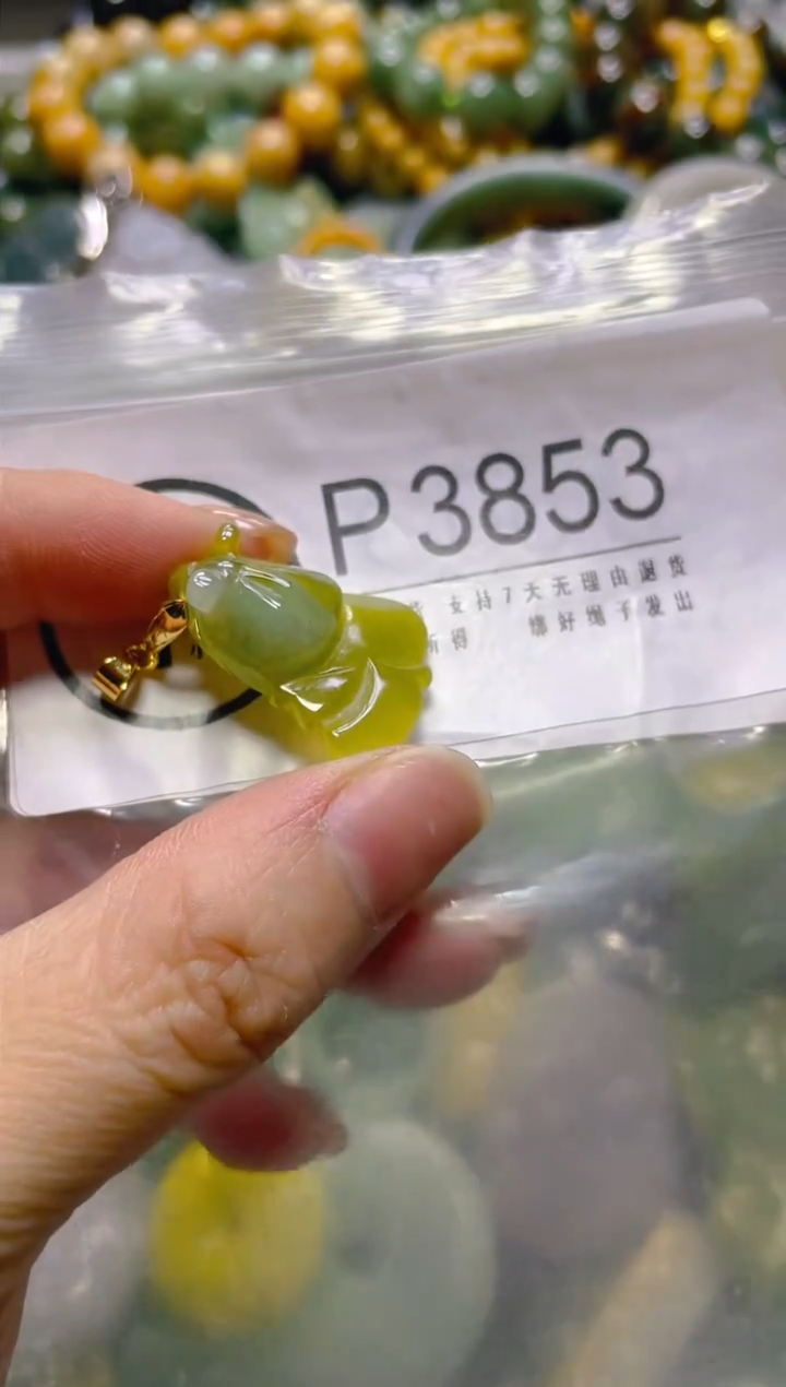 颈饰未镶嵌翡翠/P/翡翠A货，一件也是批发价