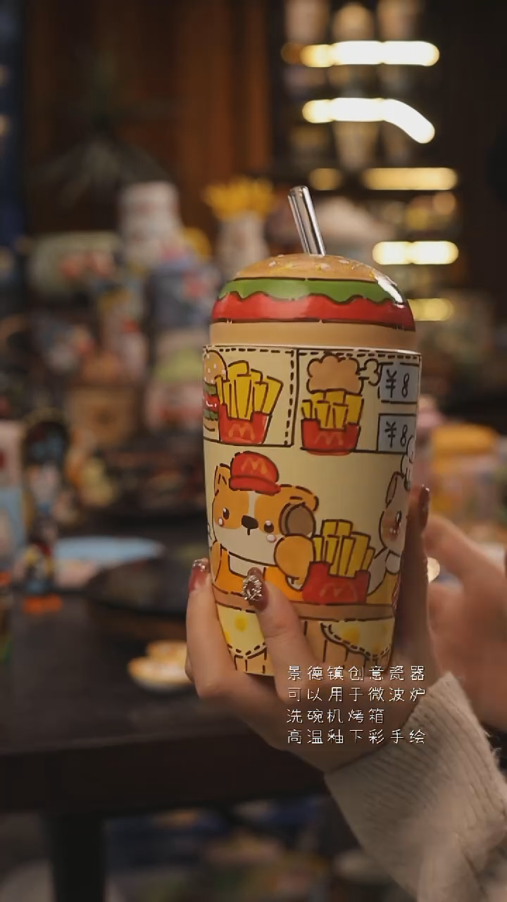 景德镇釉下彩绘设计师款式陶瓷