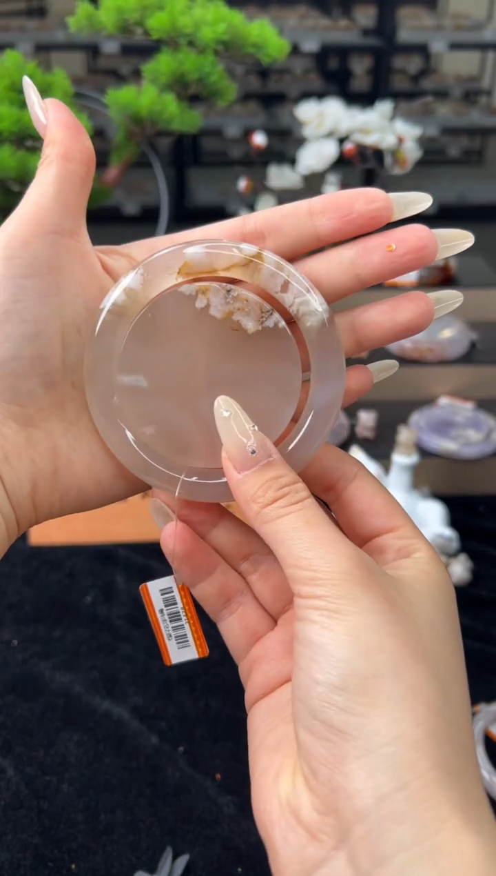 【闪购商品】石英质玉手镯未镶嵌60圈口（赠送镯心）21428