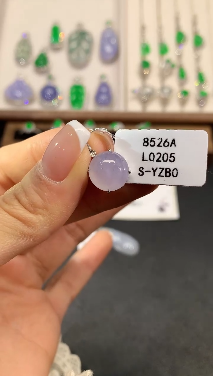 【闪购商品】翡翠18K金镶嵌吊坠(不含链)L0205
