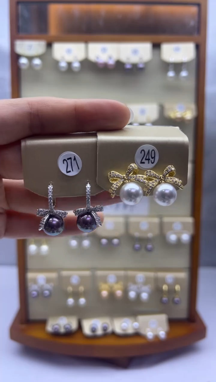 未镶嵌耳饰淡水珍珠271+249