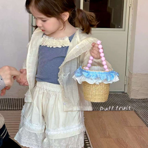 PF-8021-儿童夏季新款纯色开衫外套