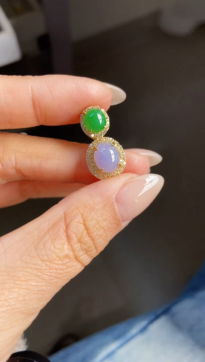 颈饰银S925镶嵌翡翠12