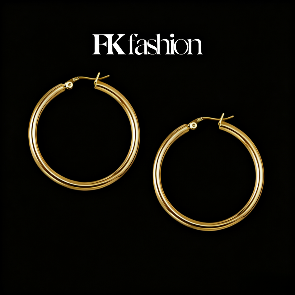 925银耳饰 30上抬针实心金银色光面素圈耳环 送女友送老婆礼物