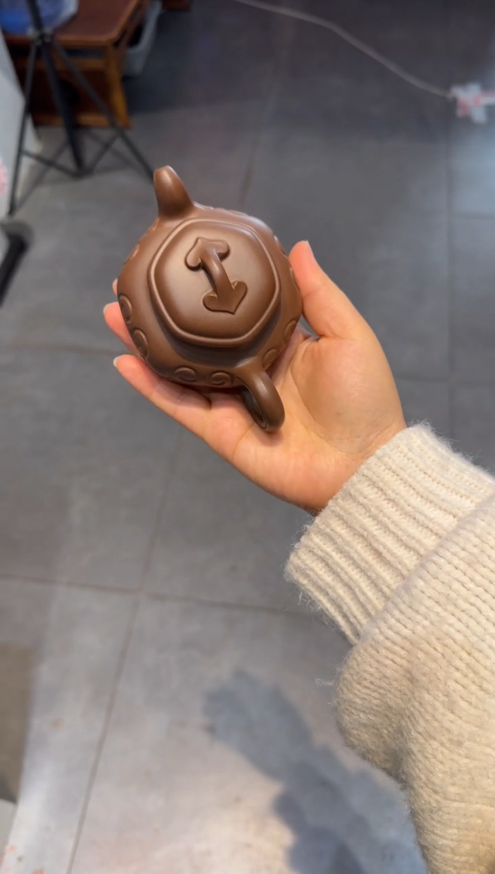 茶壶紫砂我***思六方仿古如意