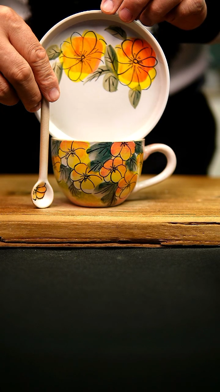 @@陶园瓷舍@@纯手工手绘@高温釉下彩