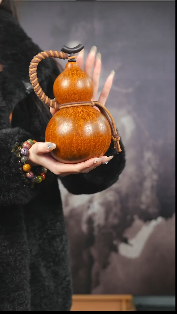 【闪购商品】XL160大漆酒葫芦不包手串及旋转底座