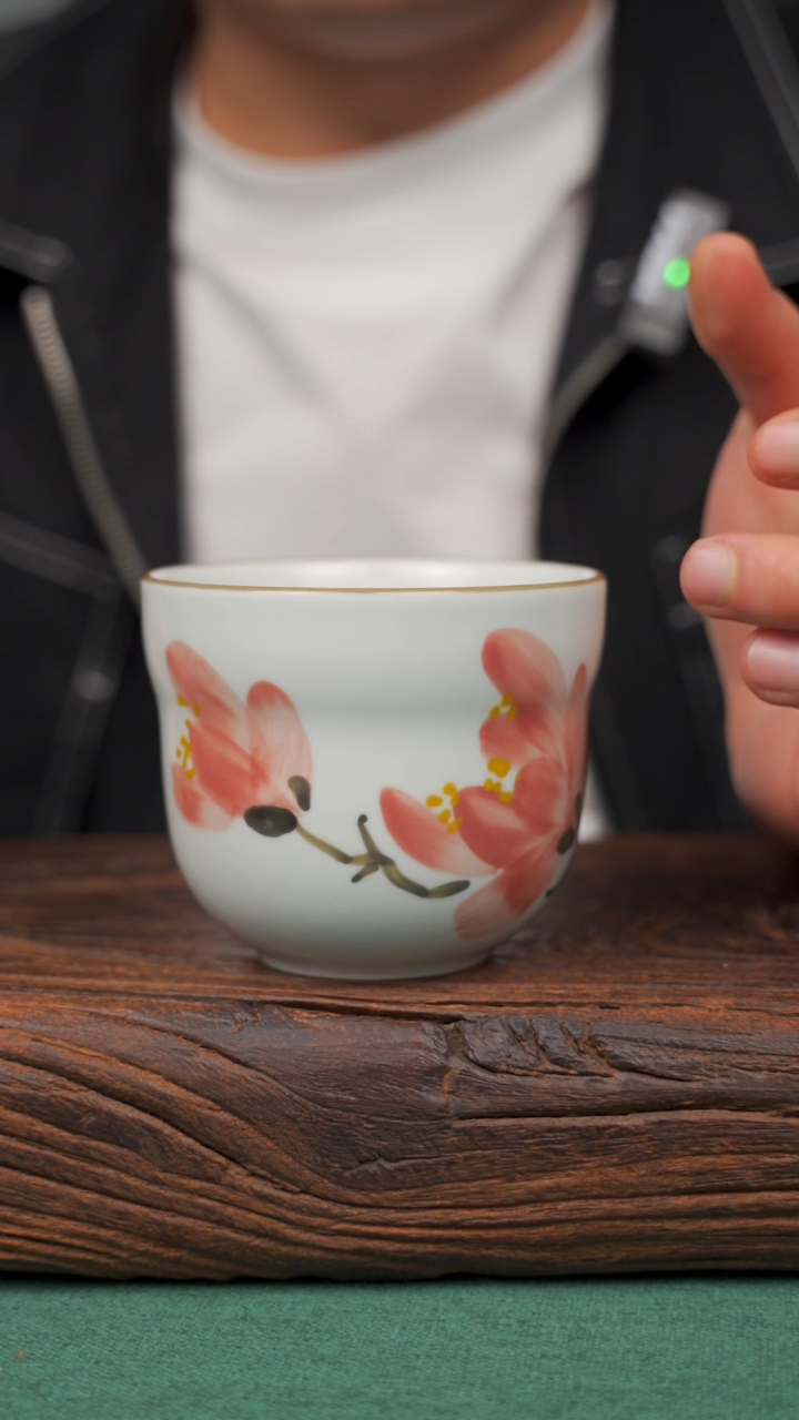 【闪购商品】瓷片91寻一缕瓷香杯釉下手工手绘瓷器