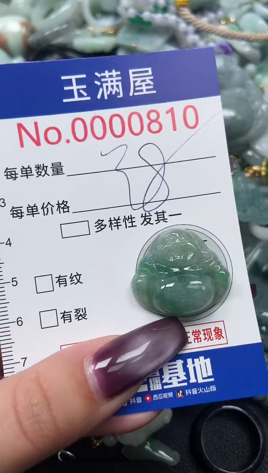 颈饰未镶嵌翡翠810