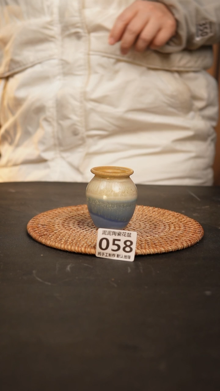 【闪购商品】瓷片058泥泥手工花盆口3