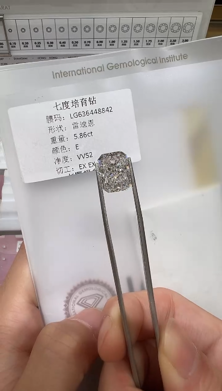 【闪购商品】实验室培育钻石未镶嵌@5.86ct 先鉴赏，再定制！