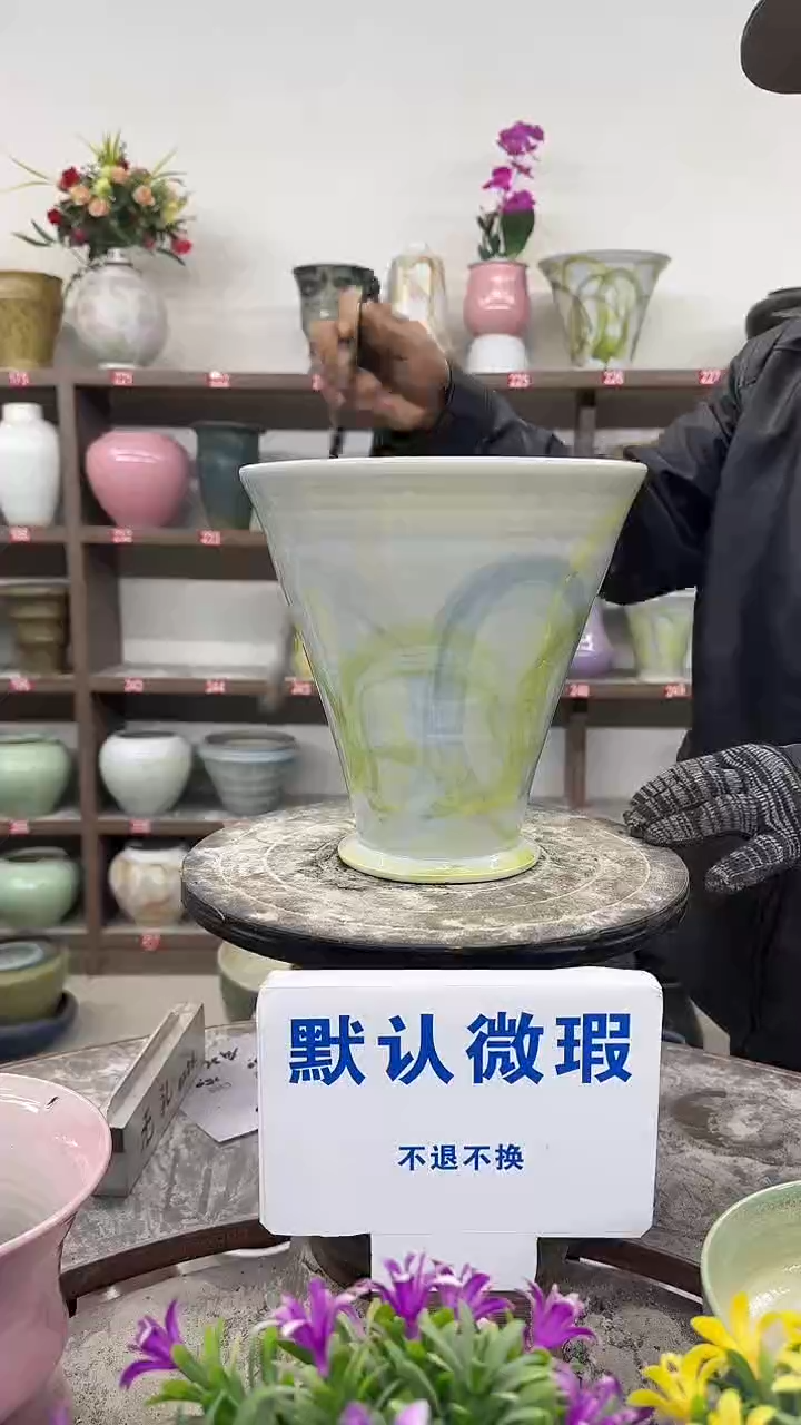 1-4-高23口22瑕-花盆