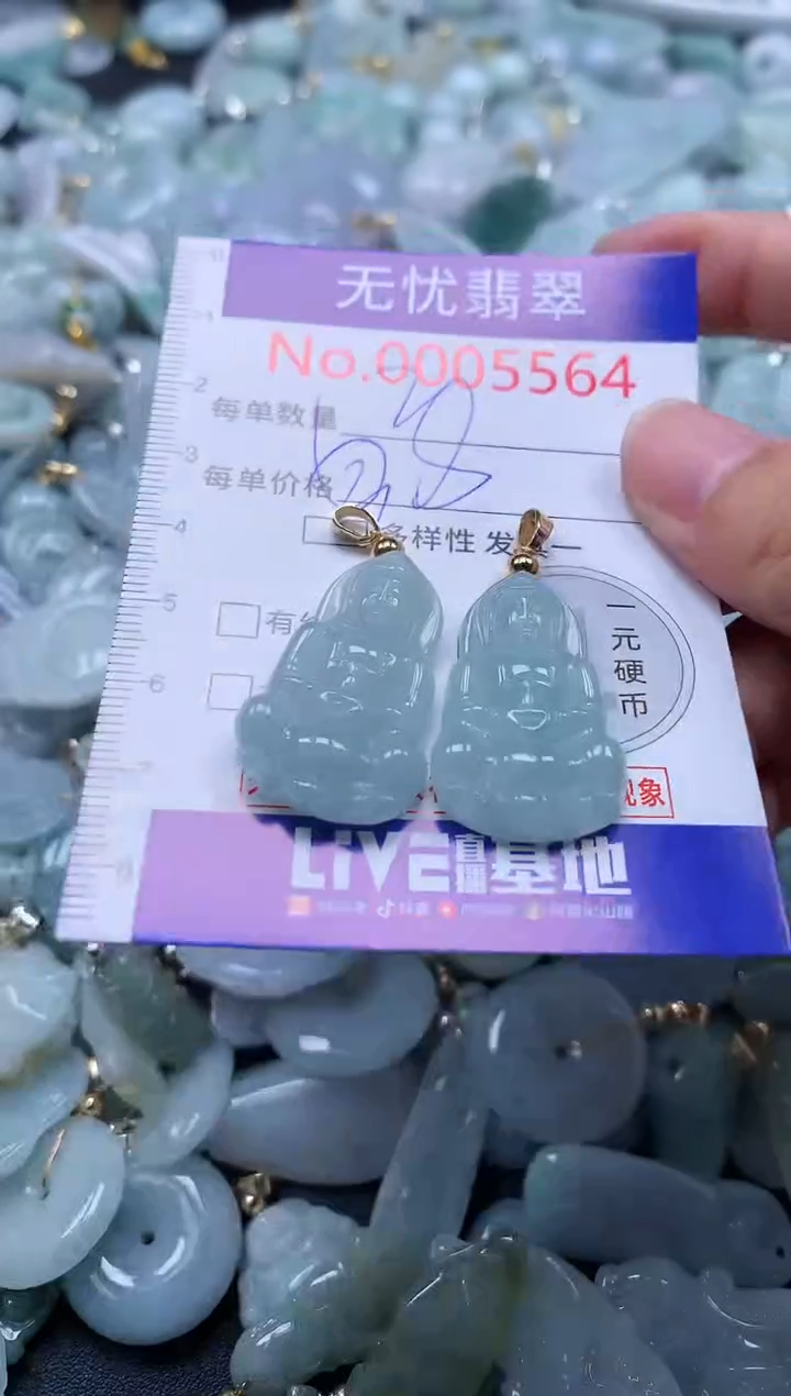 翡翠未镶嵌吊坠(不含链)5564