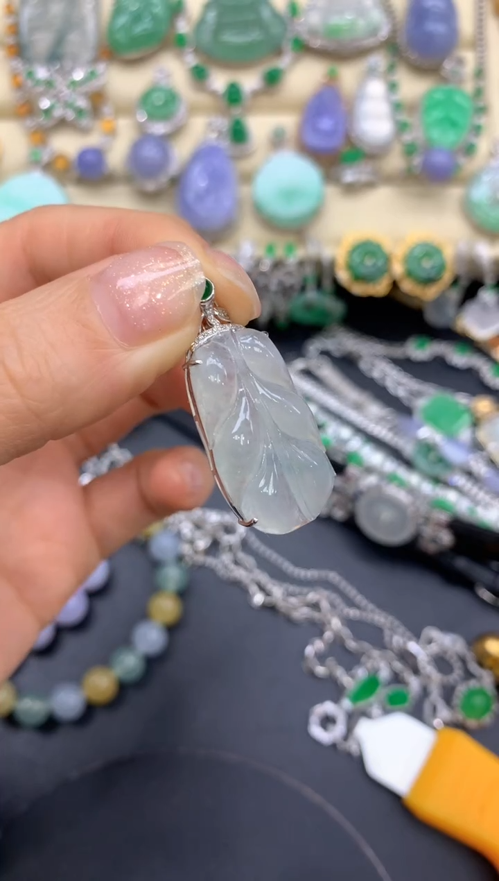 【闪购商品】翡翠颈饰18K金镶嵌246-中国好珍宝