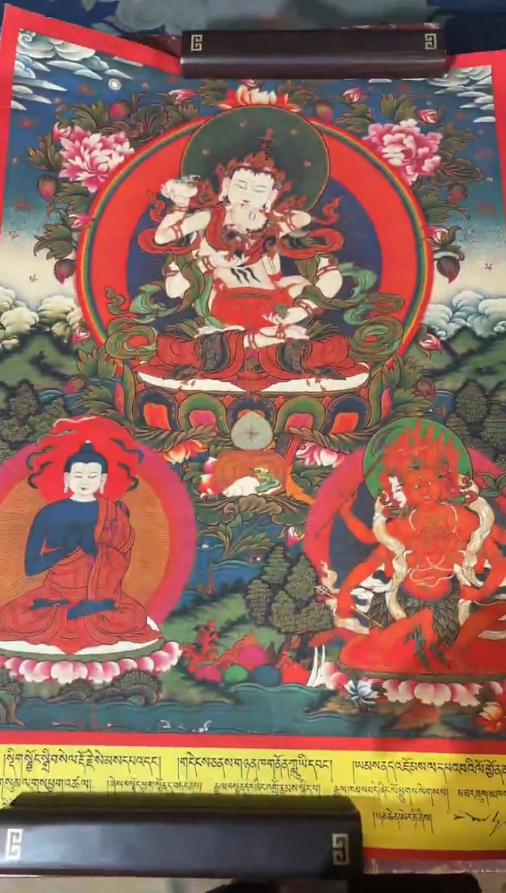 卷轴画龙妹的唐卡tk16