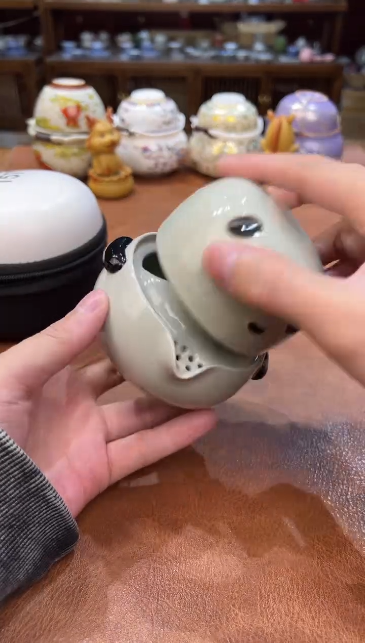 真的很便宜会开片的旅行茶具