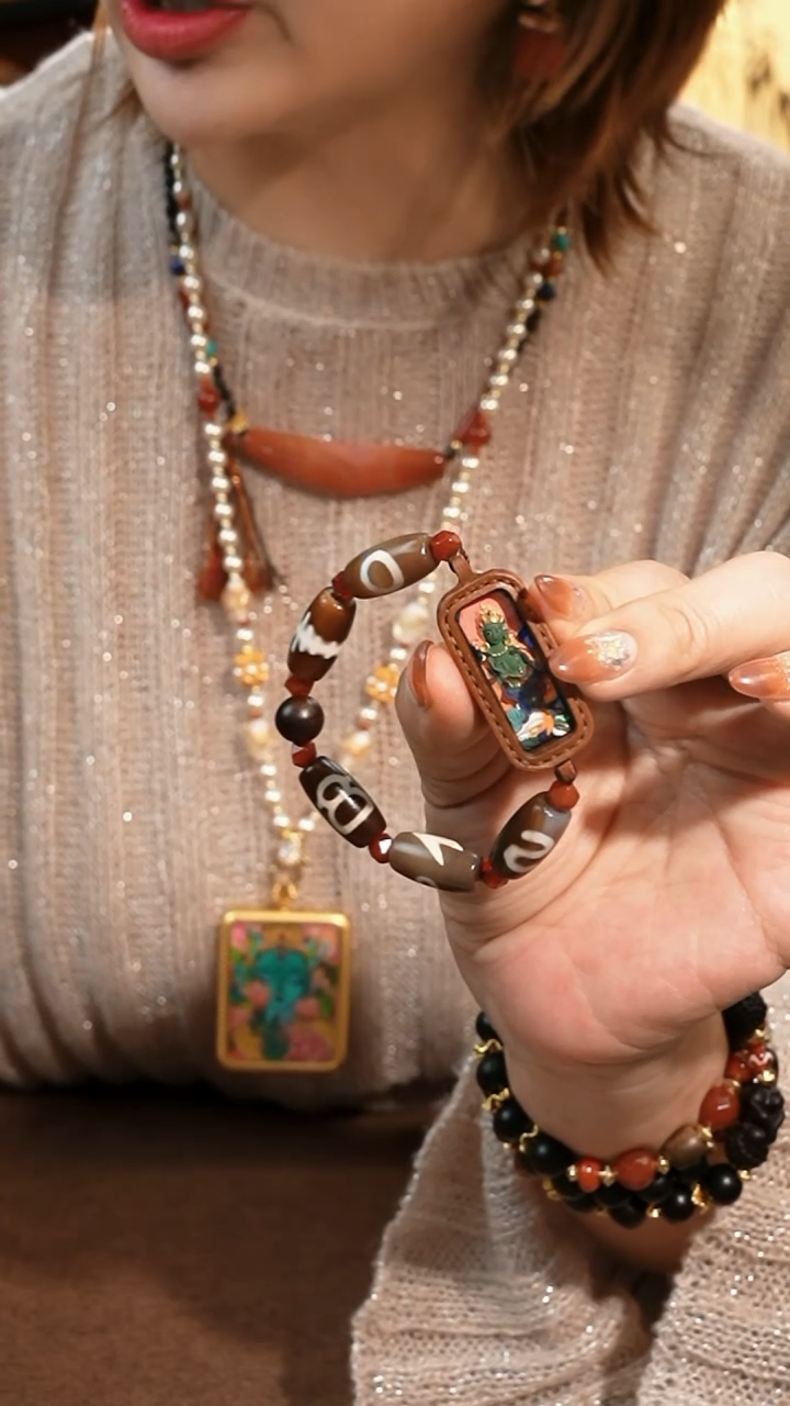 非金属珐琅度母擦擦手链