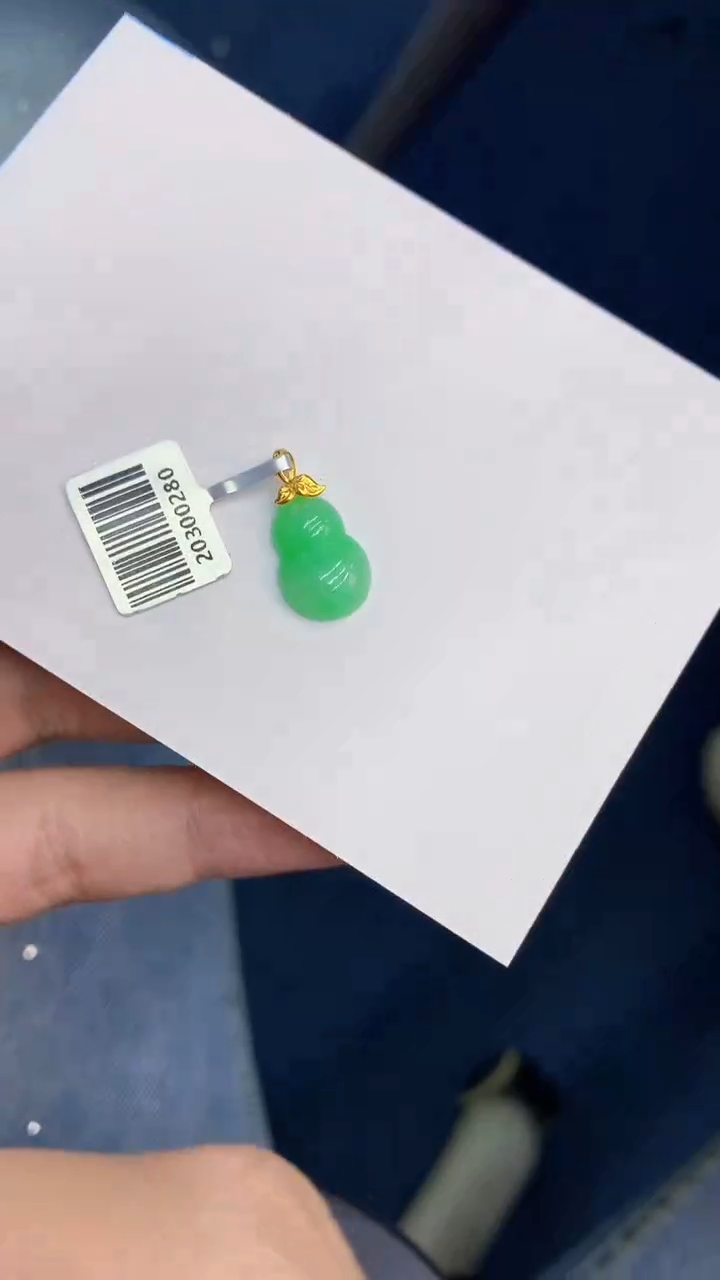 【闪购商品】翡翠颈饰18K金镶嵌000000008