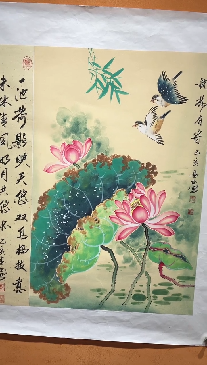 国画刘金玉教授亲笔手绘