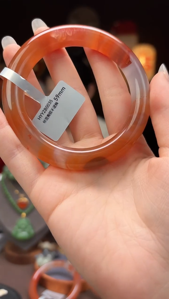 【闪购商品】南红玛瑙A67手镯60未镶嵌-