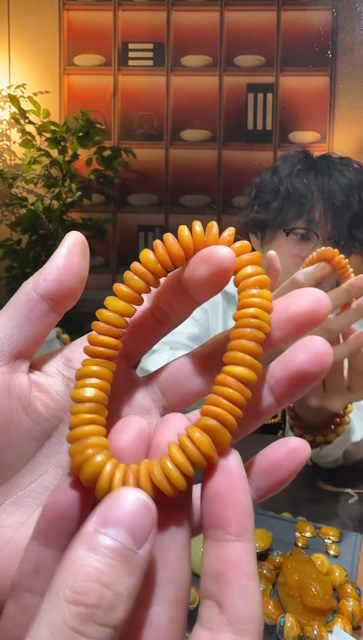 蜜蜡颈饰未镶嵌0824天然蜜蜡珠宝奇石