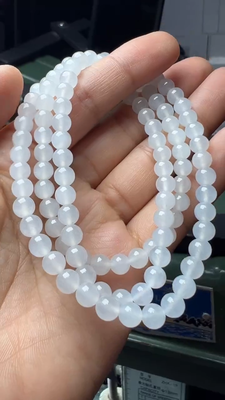 未镶嵌手串翡翠蔚*缅甸翡翠A货卡6...108颗