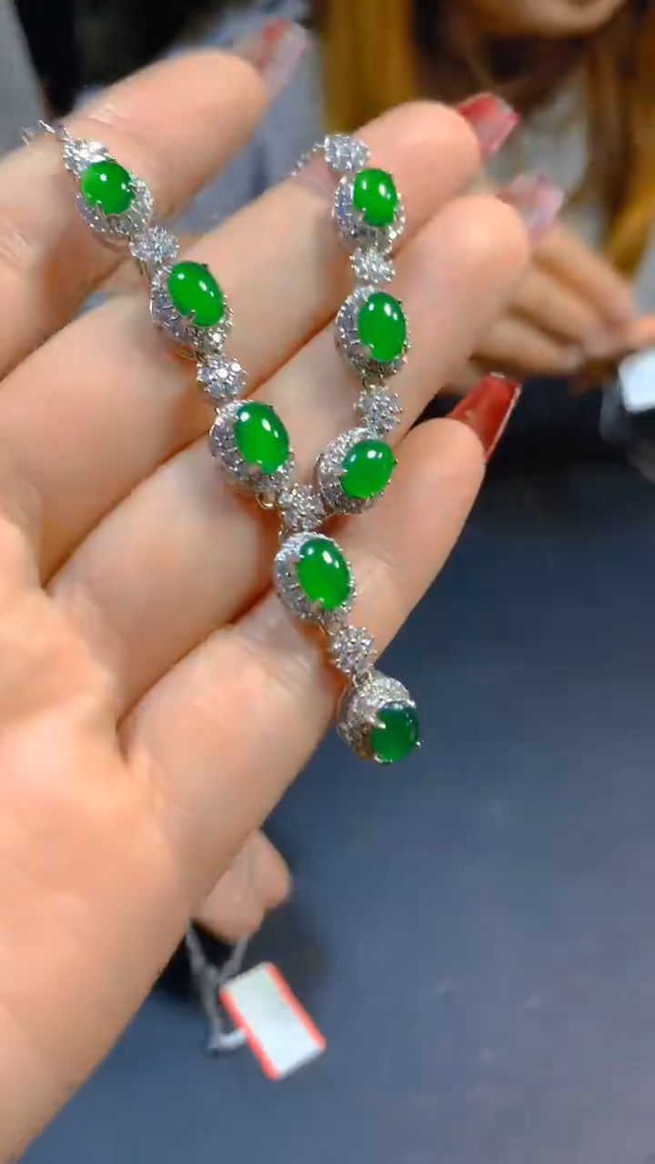 【闪购商品】翡翠套链未镶嵌0414263515多样性发一
