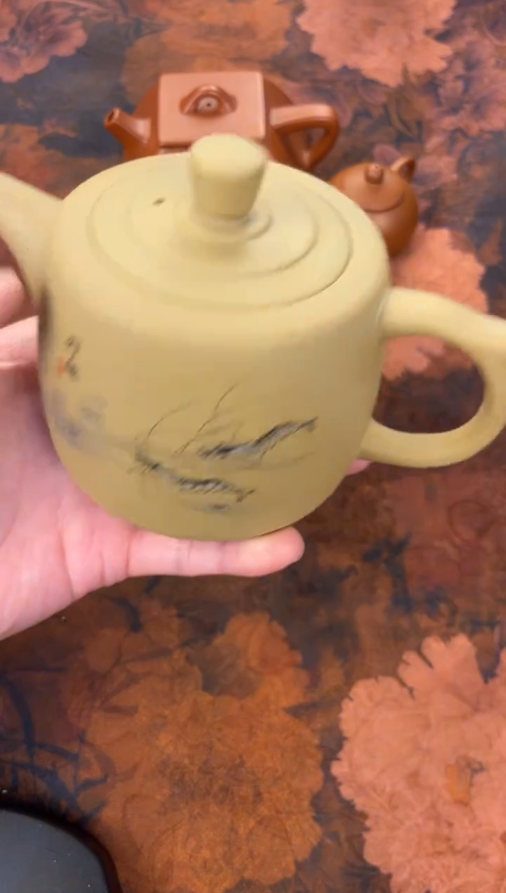茶杯紫砂-虾趣井栏壶
