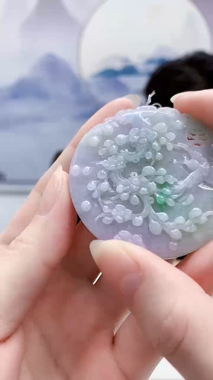 未镶嵌定制翡翠1502ry-毛货挂件19