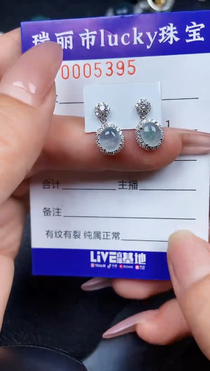 翡翠银S925镶嵌颈饰5395