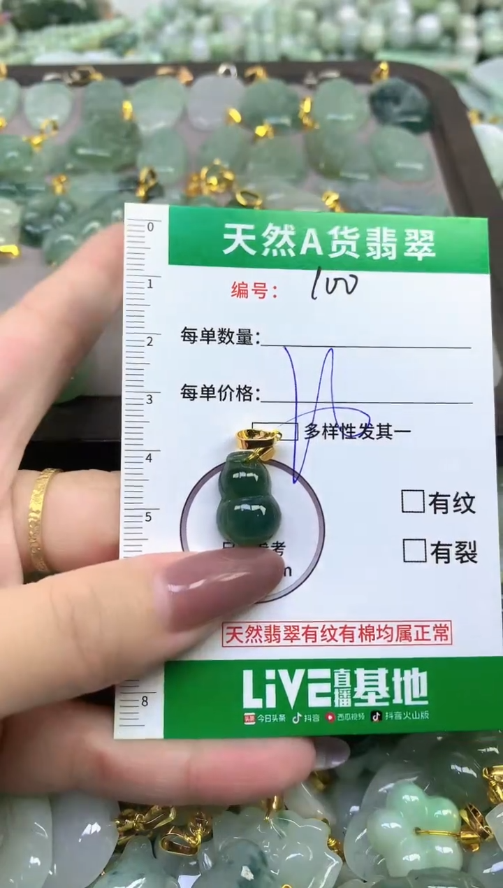 颈饰未镶嵌翡翠纯天然缅甸A货翡翠