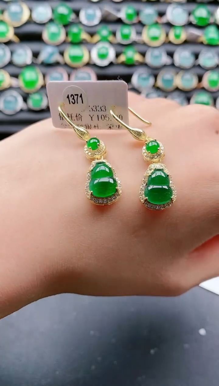 【闪购商品】翡翠戒指银S925镶嵌1111111