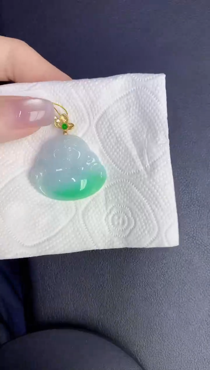 颈饰未镶嵌翡翠缅甸天然翡翠A货