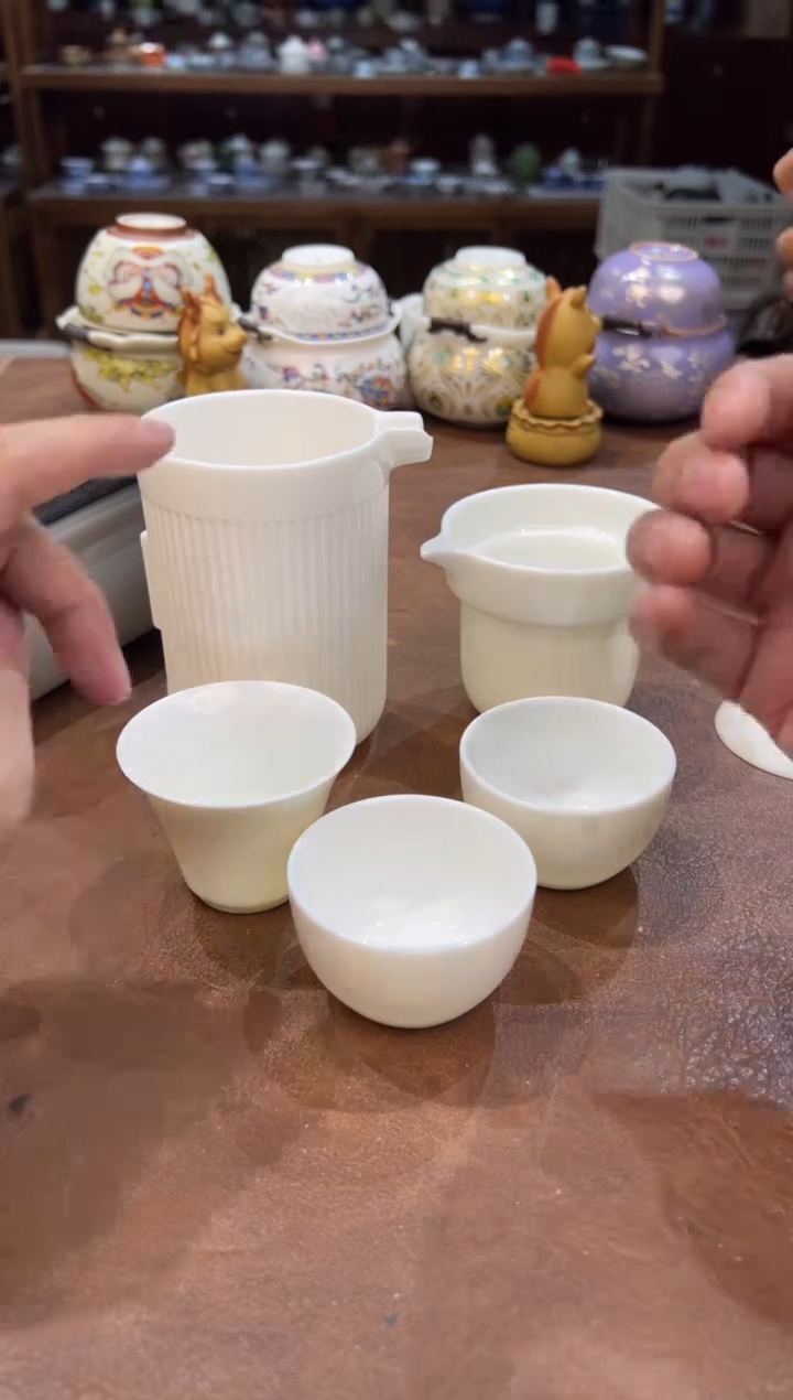 真的很便宜会开片的旅行茶具