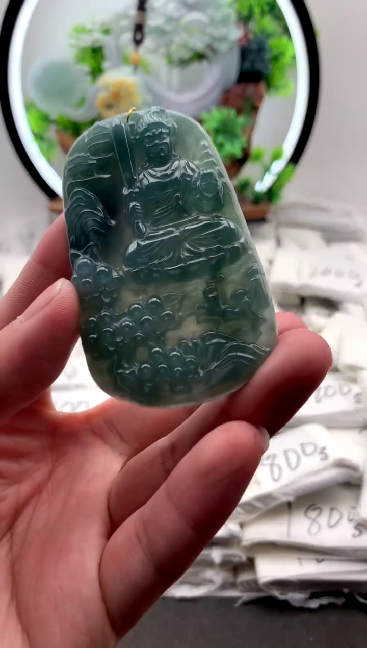 【闪购商品】翡翠颈饰未镶嵌不动明王