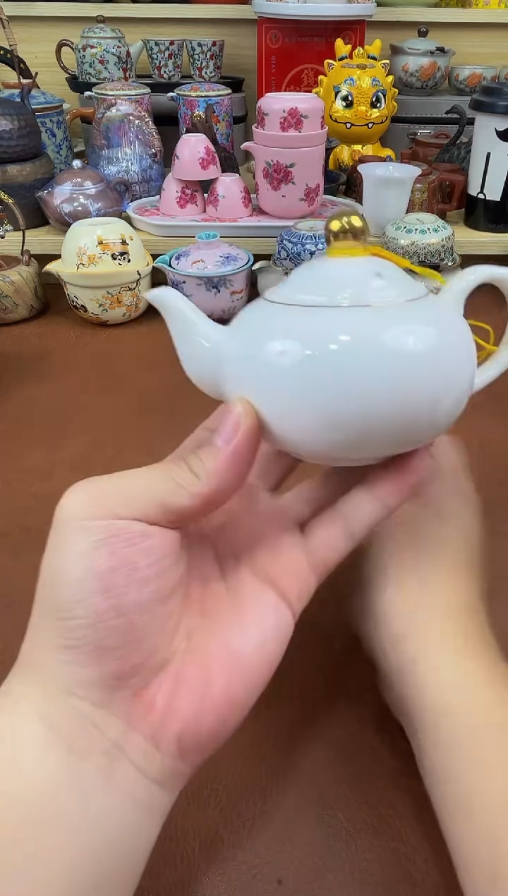 陶瓷茶具摆件旅行套组