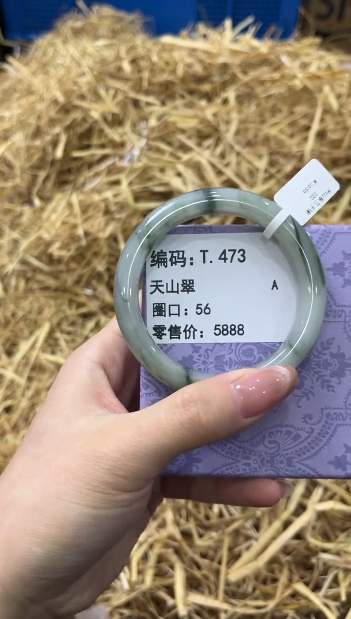 未镶嵌手镯石英质玉T.473