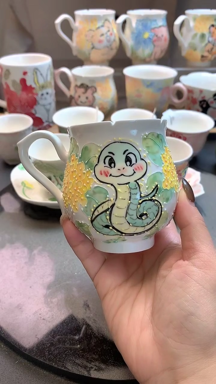 一味*手绘*发财蛇
