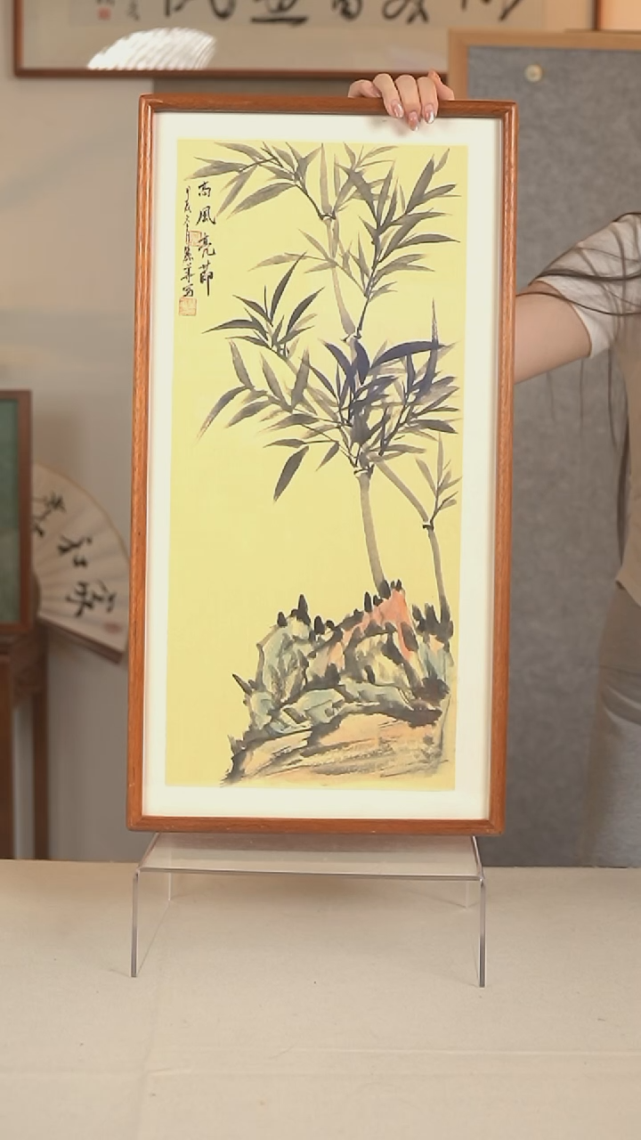 国画张丽华 竹子画二尺hk